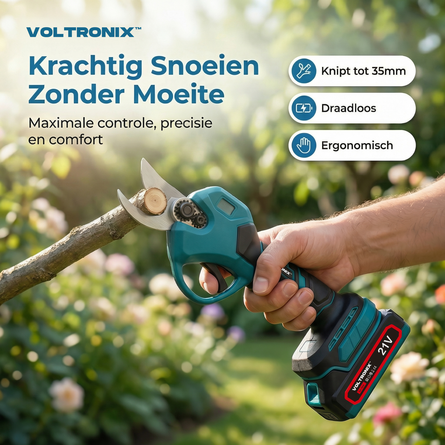 VOLTRONIX™ Elektrische snoeischaar